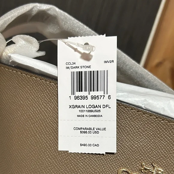 Coach Logan Duffle Bag brown New - Picture 4 of 11